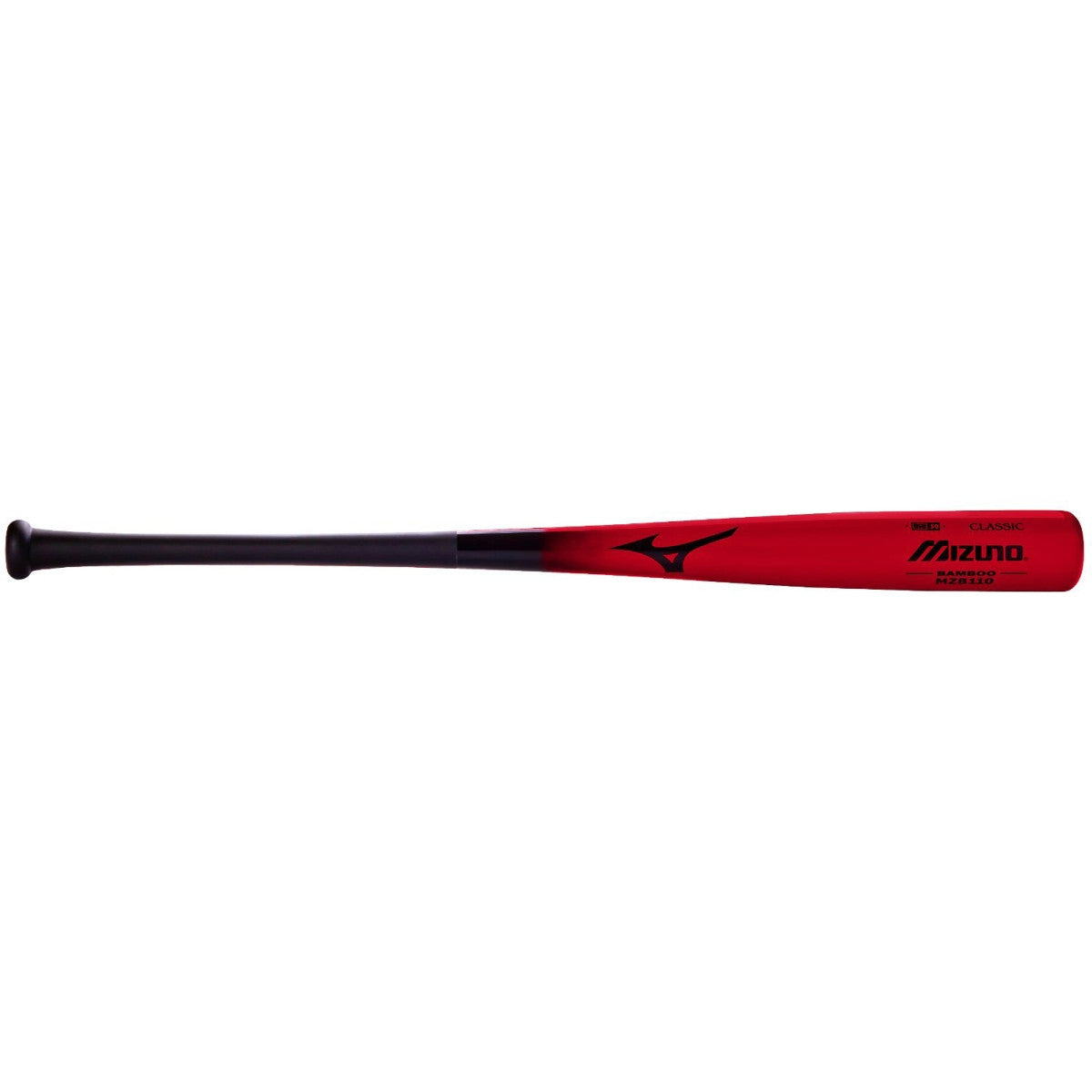Baseballs - Mizuno Classic Bamboo Bat - Red/Black MZB110